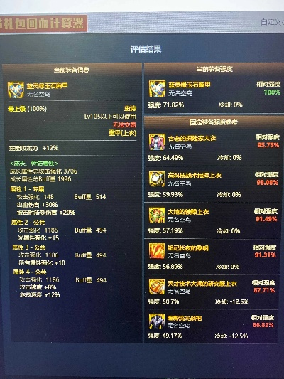 版本最强装备深度解析,SHD_v5.678装备精细化分析说明